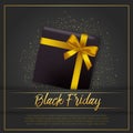 Black Friday sale inscription design template and banner. Discount offer presentation. Creative concept for sales season. Royalty Free Stock Photo